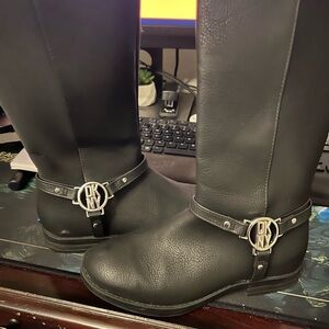 DKNY girls Black Riding Boots